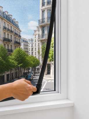 Mosquitera Magnética Recortable para Ventana 130 × 150 cm | Mosquiteras ORG