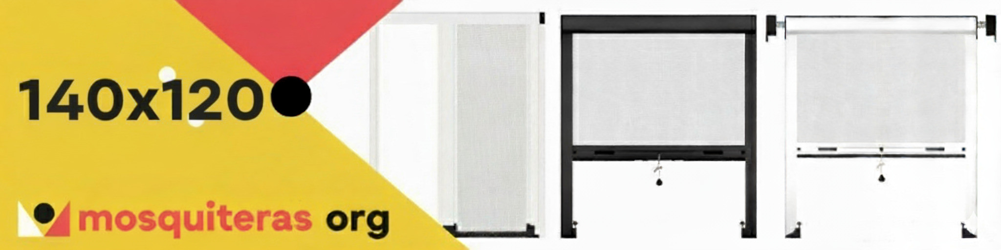 Mosquitera enrollable 140 × 120
