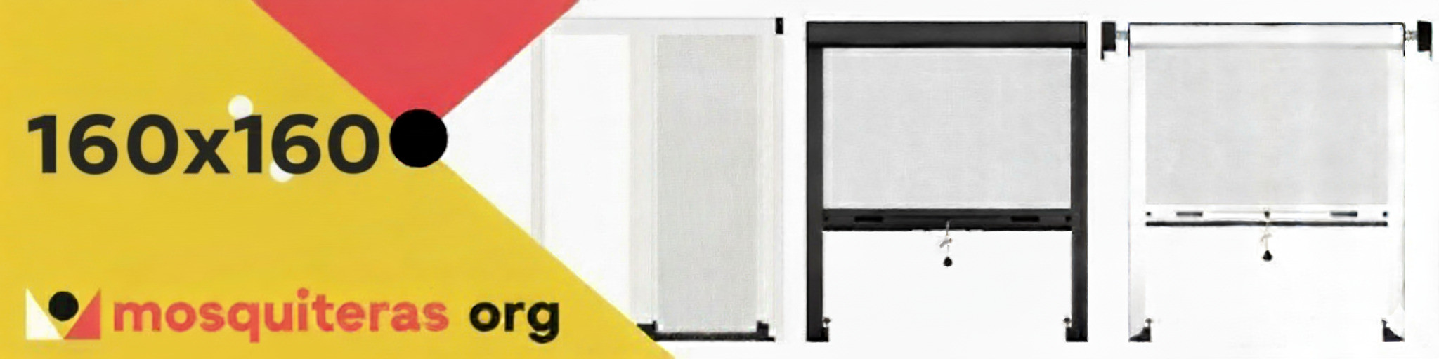 Mosquitera enrollable 160 × 160